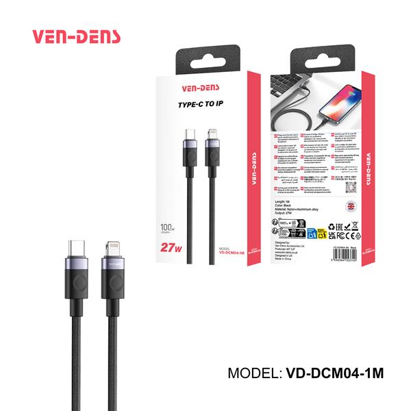 Ven-Dens Data Cable USB-C to USB-C 1.5M 60W TPE